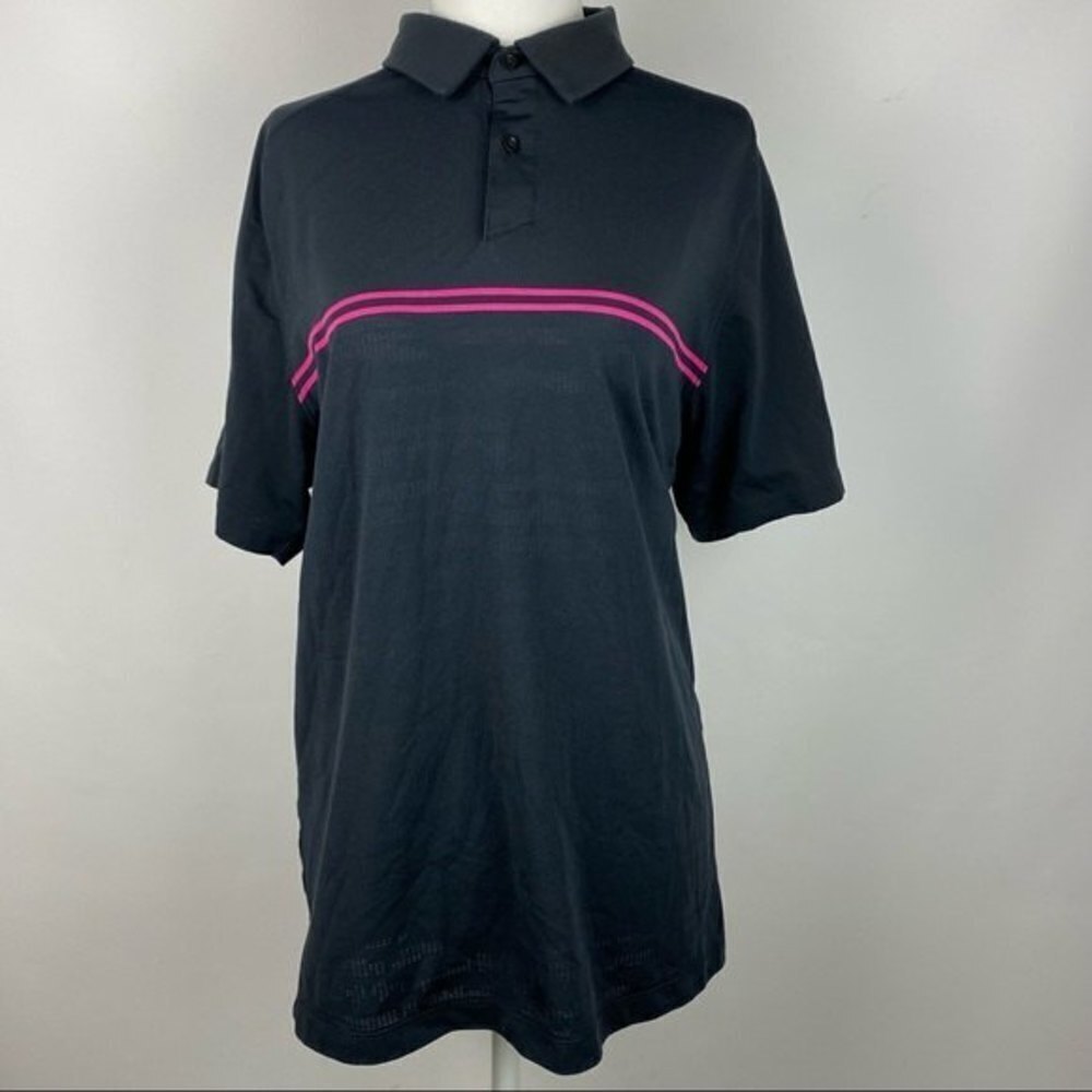 Under Armour Golf Polo Shirt Disney Mickey Mouse Womens Medium Black Embroidered